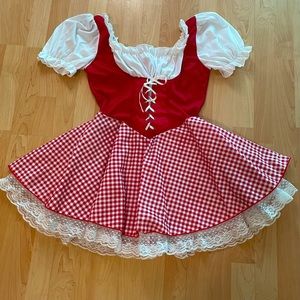 Red riding hood costume dress.  Size Large.  New no tags.